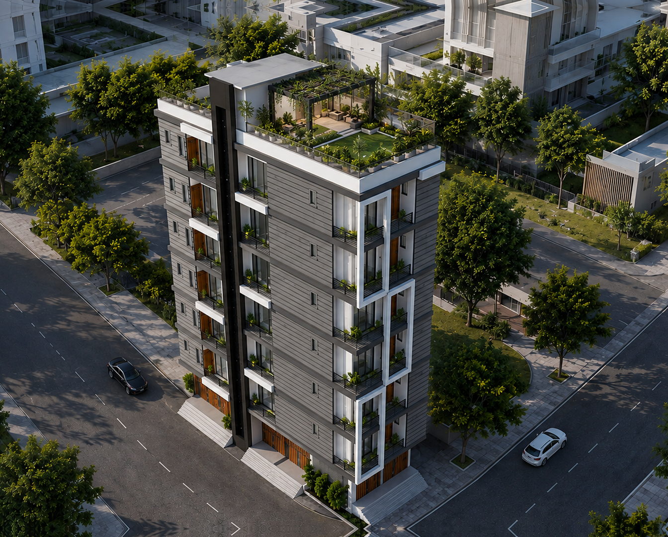 Aadya Residency aerial perspective